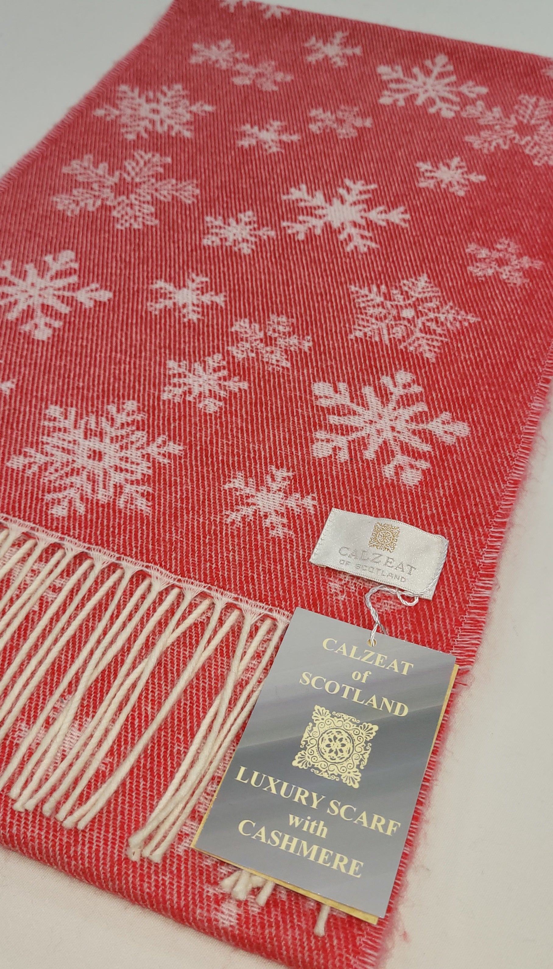 Scarlet Winter Snowflake Scarf– Calzeat