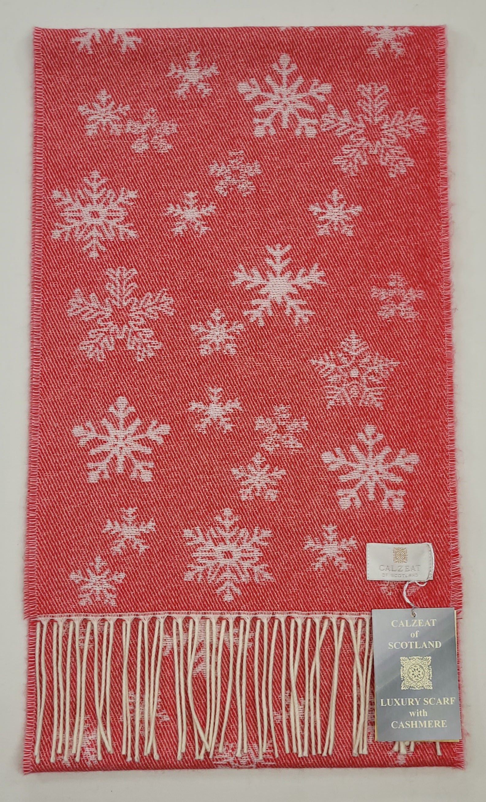 Scarlet Winter Snowflake Scarf– Calzeat