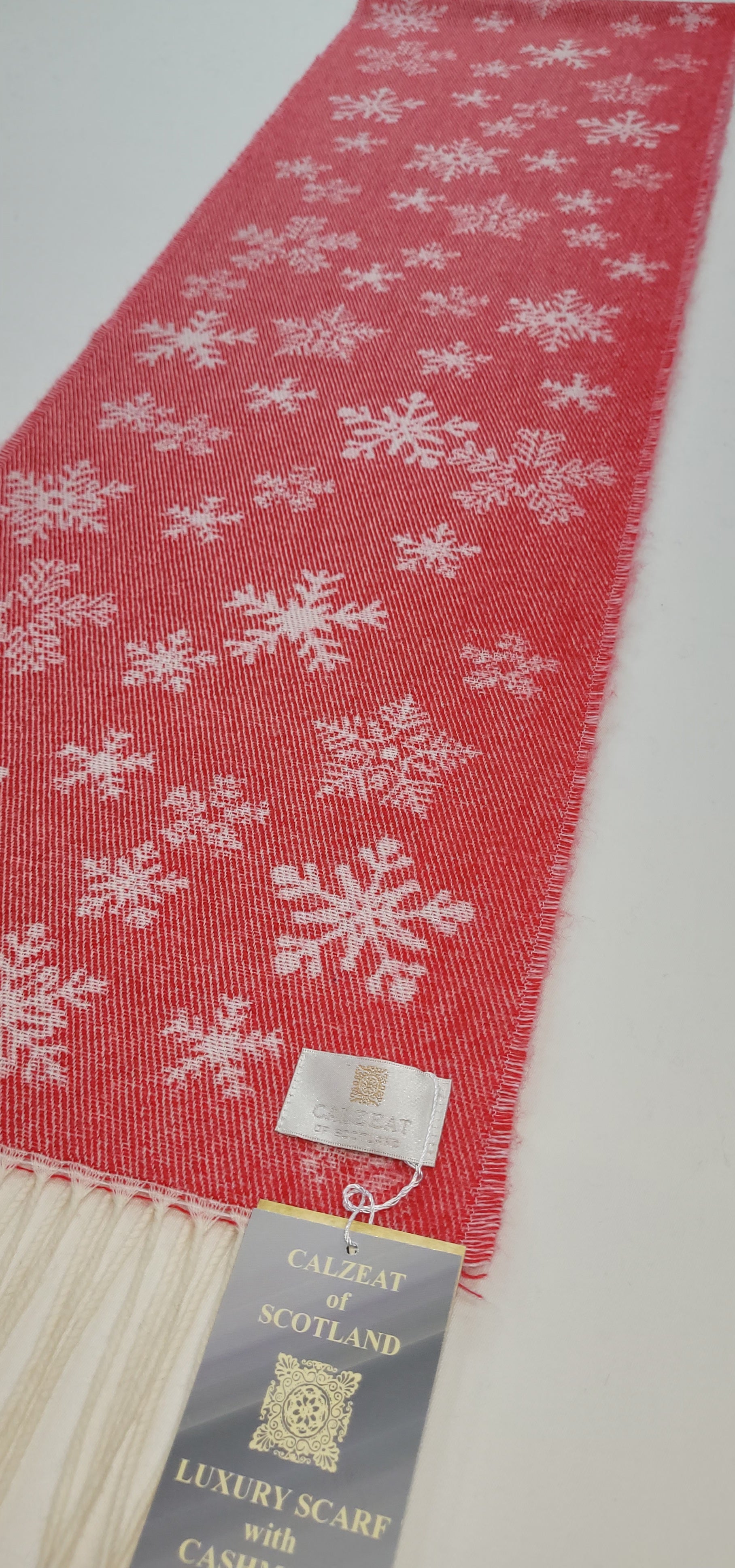 Scarlet Winter Snowflake Scarf– Calzeat