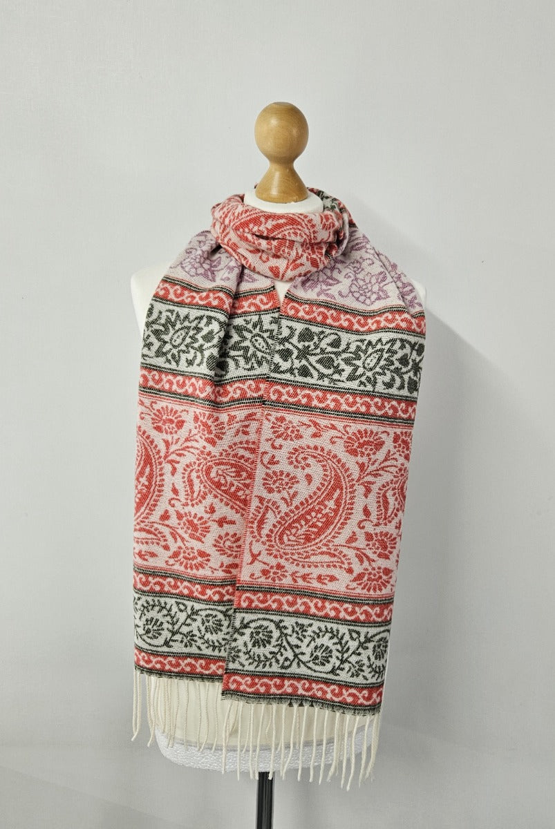 Paisley Scarf (Red)– Calzeat